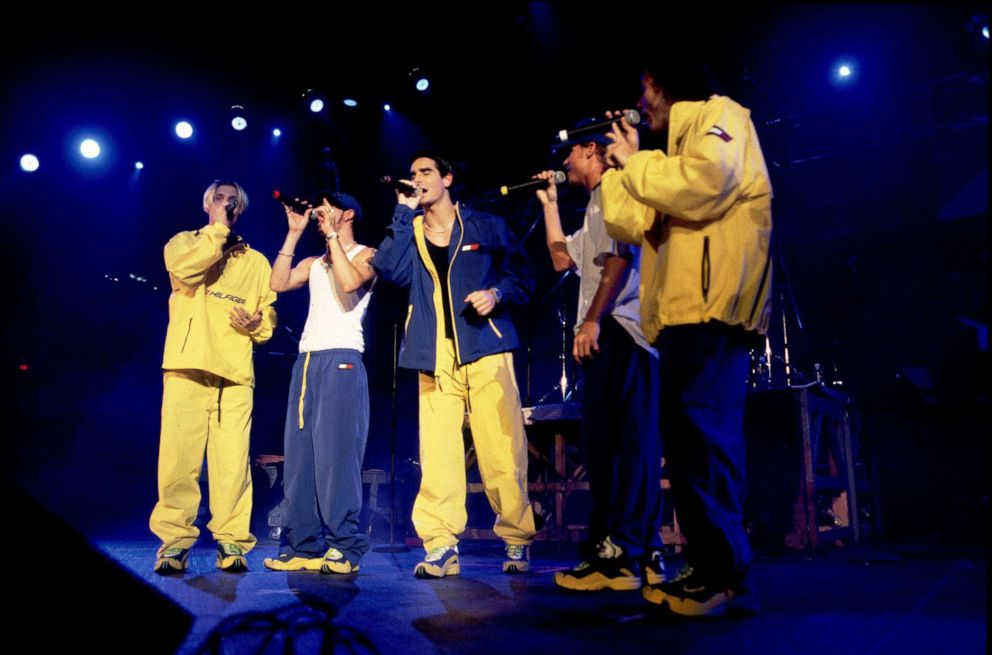 PHOTO: In this Oct. 15, 1998, file photo, Backstreet Boys are shown performing in Chicago.
