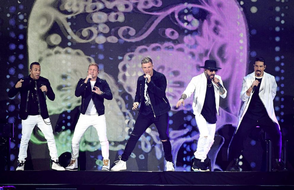 PHOTO: Singers Howie Dorough, Brian Littrell, Nick Carter, AJ McLean and Kevin Richardson of the Backstreet Boys perform onstage during the 2019 iHeartRadio Music Festival at T-Mobile Arena on Sept. 20, 2019, in Las Vegas.