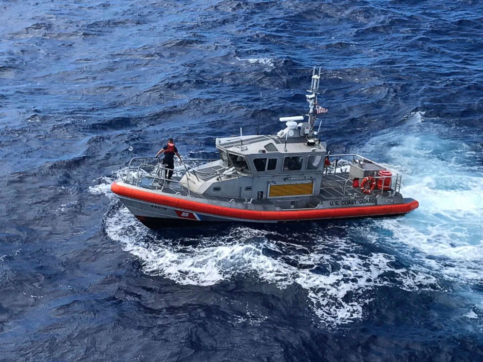 PHOTO: A Response Boat-Medium boat crew from Coast Guard Station Honolulu conducts a search for five crew members aboard a downed Army UH-60 Black Hawk helicopter approximately two miles west of Kaena Point, Oahu, Hawaii, Aug. 16, 2017.