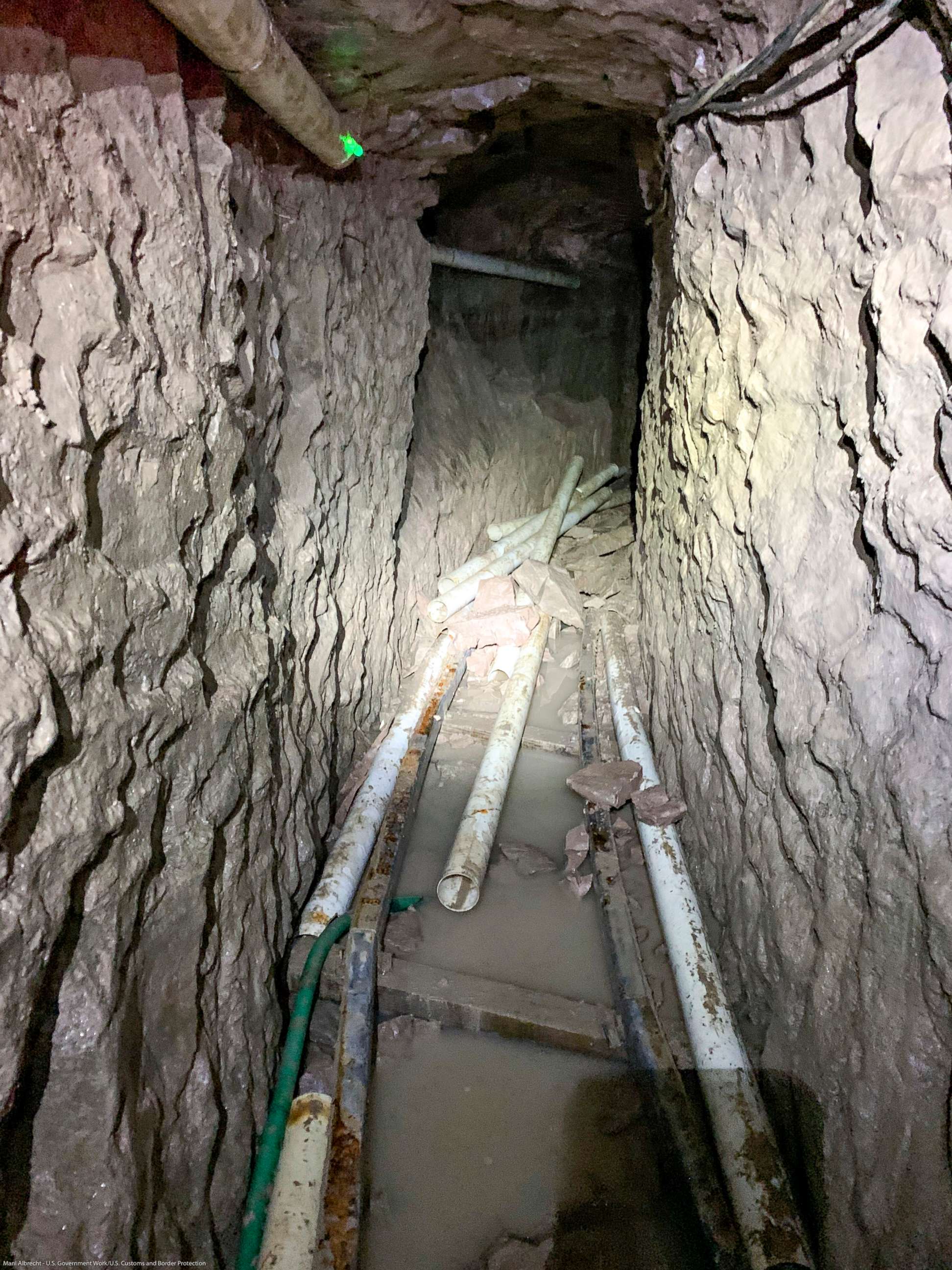 PHOTO: Handout photo taken Oct. 30, 2019 and released Jan. 28, 2020, shows the longest illicit cross-border narco-tunnel ever discovered along the Southwest border. 