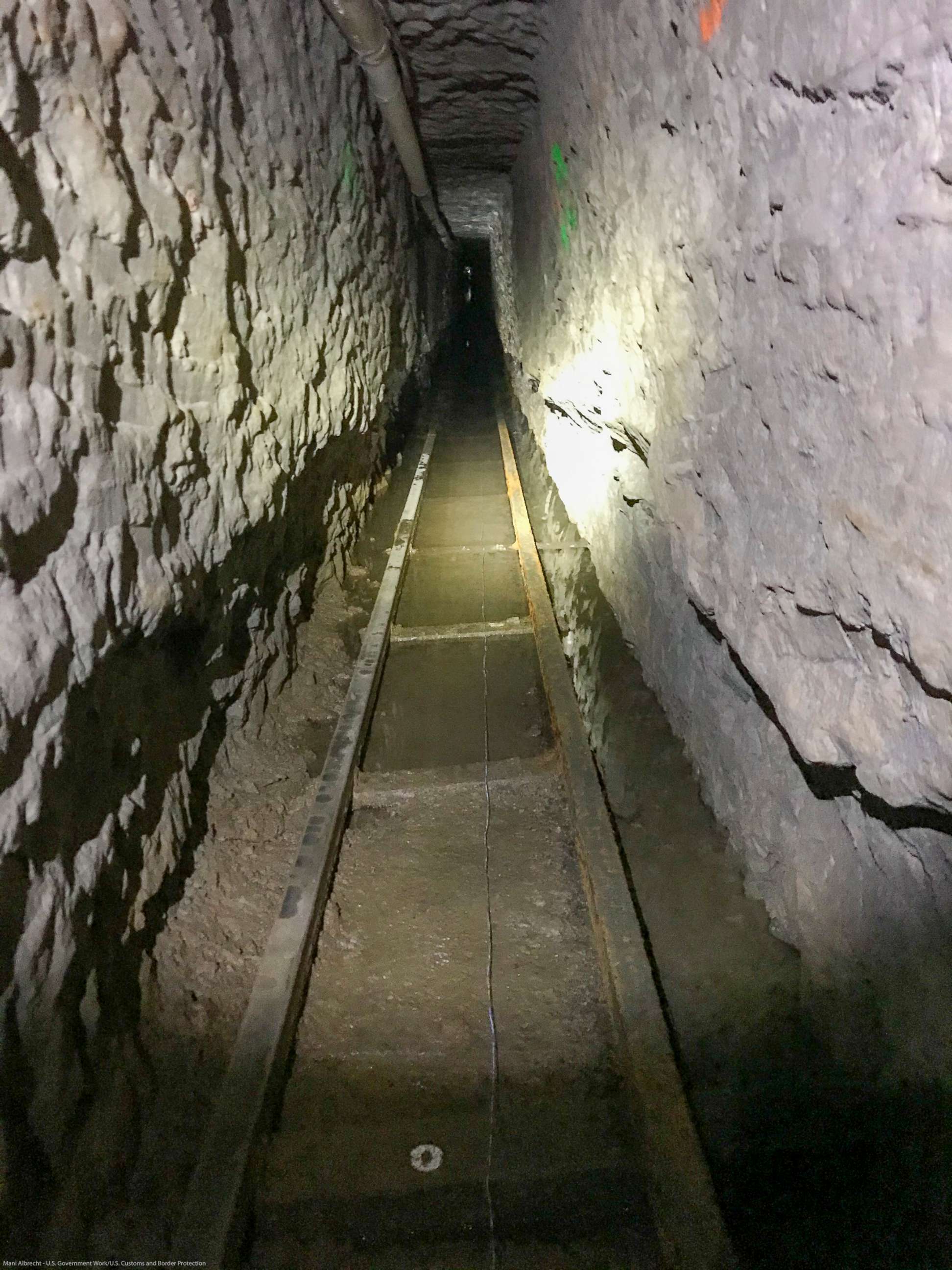 PHOTO: Handout photo shows the longest illicit cross-border tunnel ever discovered along the Southwest border after a multi-year, inter-agency investigation by U.S. Border Patrol San Diego Sector and partners. 
