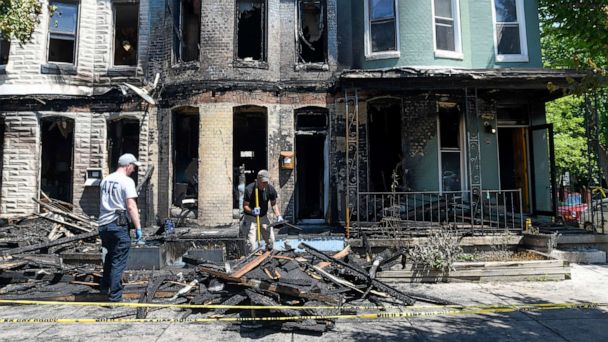 Baltimore police probe potential arsons after houses, Pride flag catch fire