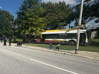 16 injured in crash involving alleged stolen vehicle and bus: Police
