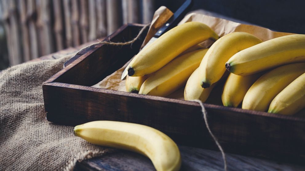 PHOTO: A handful of bananas are pictured here in this undated stock photo.