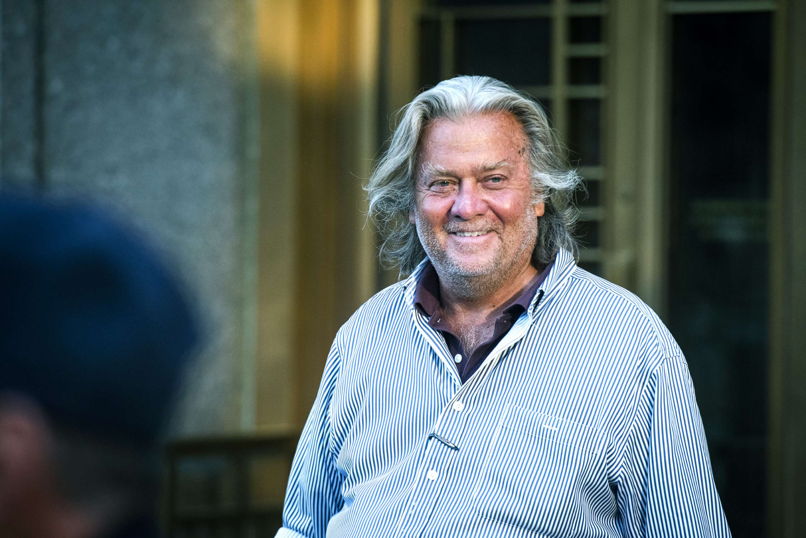 PHOTO: Steve Bannon, former political strategist for President Donald Trump, departs federal court in New York, Aug. 20, 2020.