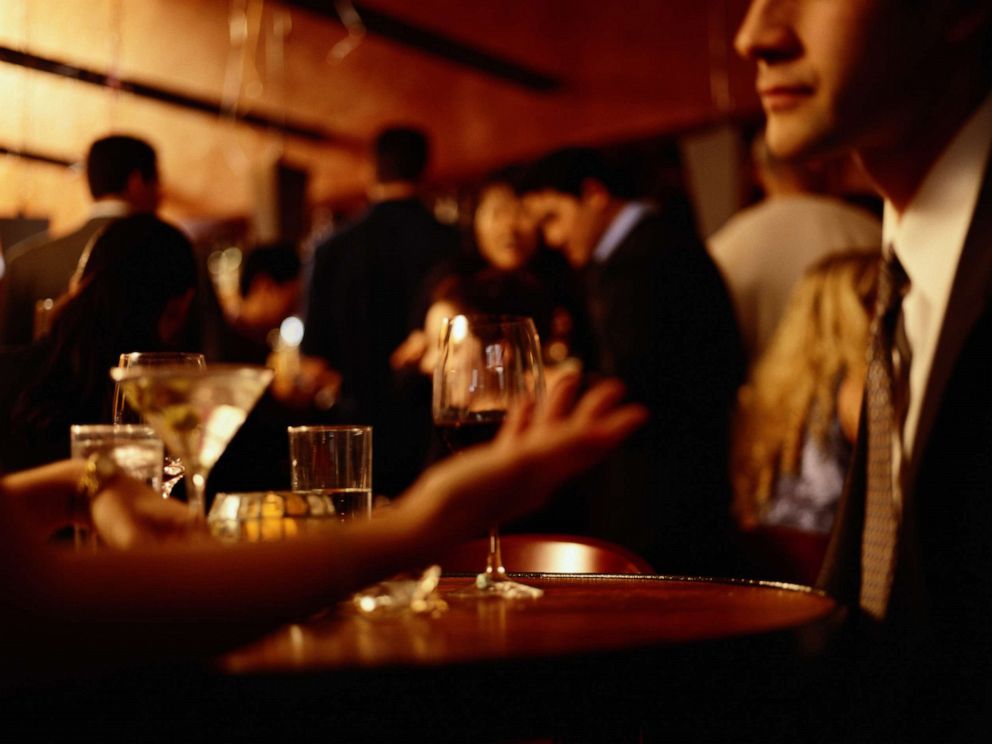 PHOTO: A crowded bar. 
