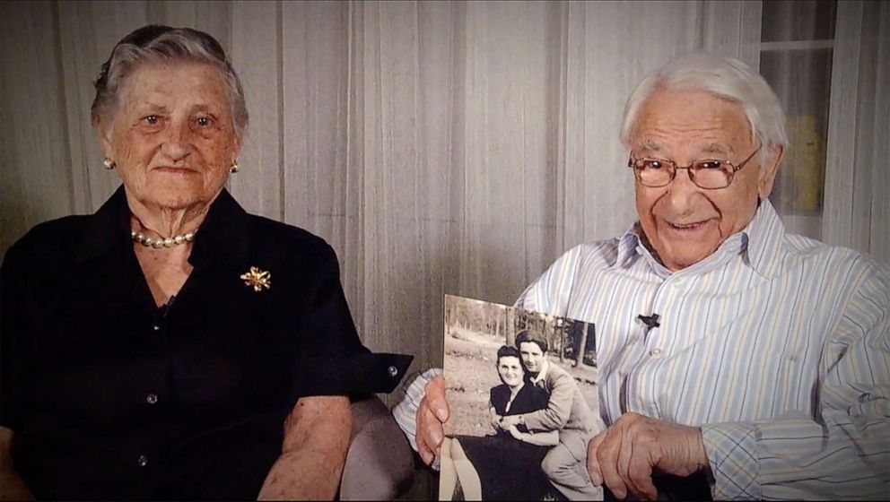 PHOTO: Mikhl Baran and Millie Baran remember falling in love after escaping concentration camps during the Holocaust on "The View" Monday, Jan. 27, 2020.