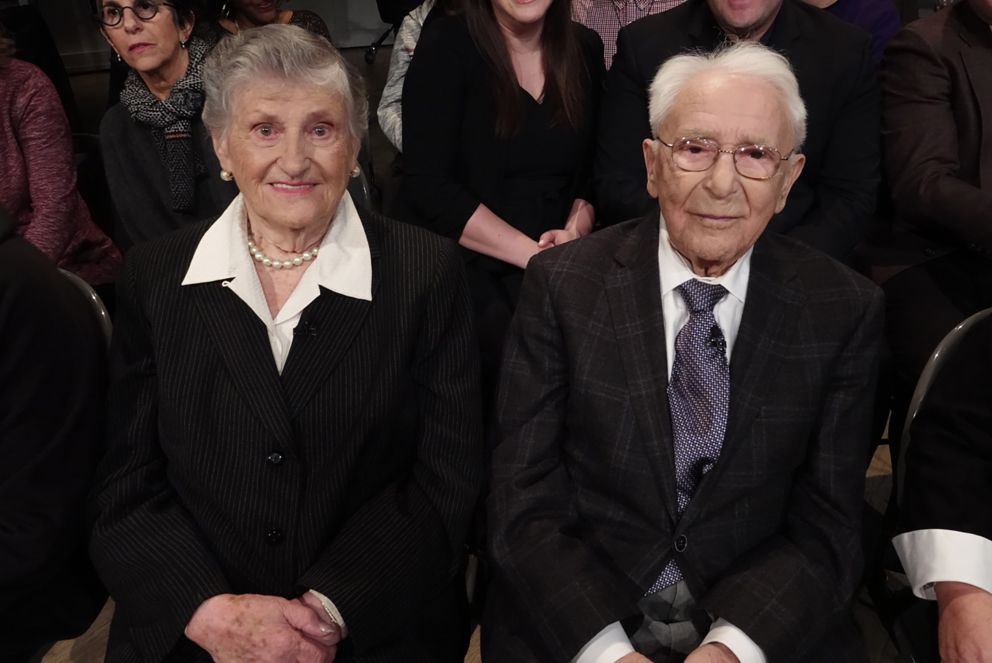 PHOTO: Mikhl Baran and Millie Baran remember falling in love after escaping concentration camps during the Holocaust on "The View," Jan. 27, 2020.