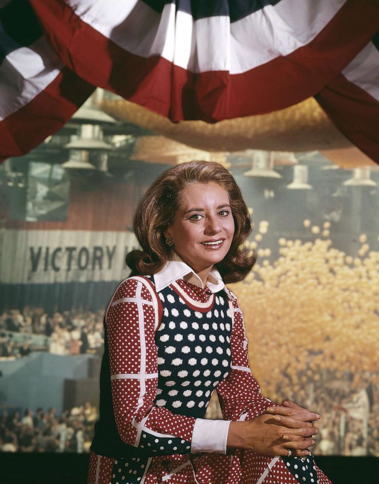  Today Show anchor Barbara Walters covers the Democratic National Convention successful  1972.