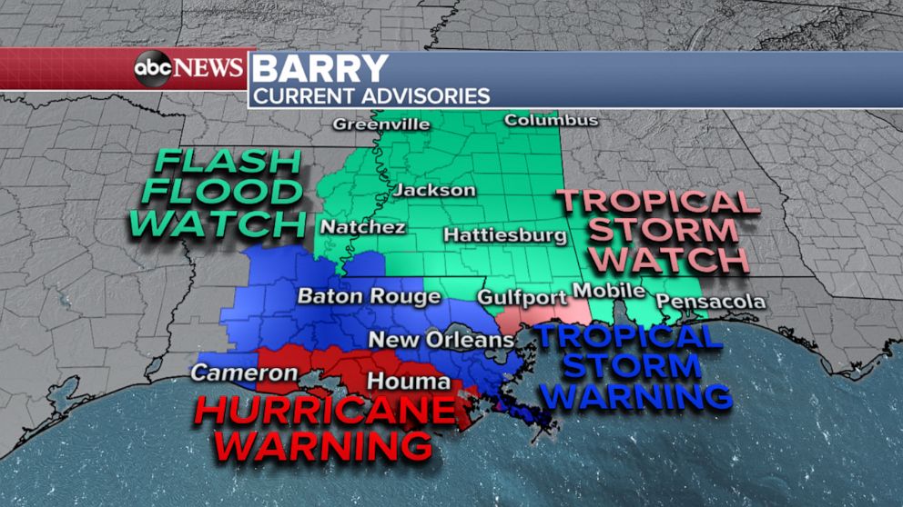 PHOTO: Barry: Current Advisories