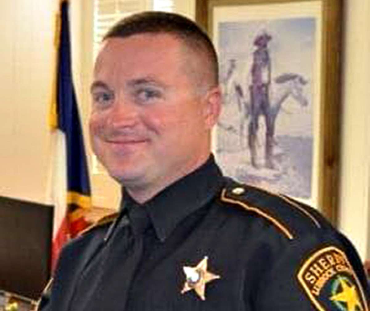 PHOTO: Sergeant Josh Bartlett was shot and killed during a barricade at a home in the 1100 block of 10th Street in Levelland, Texas, July 15, 2021.