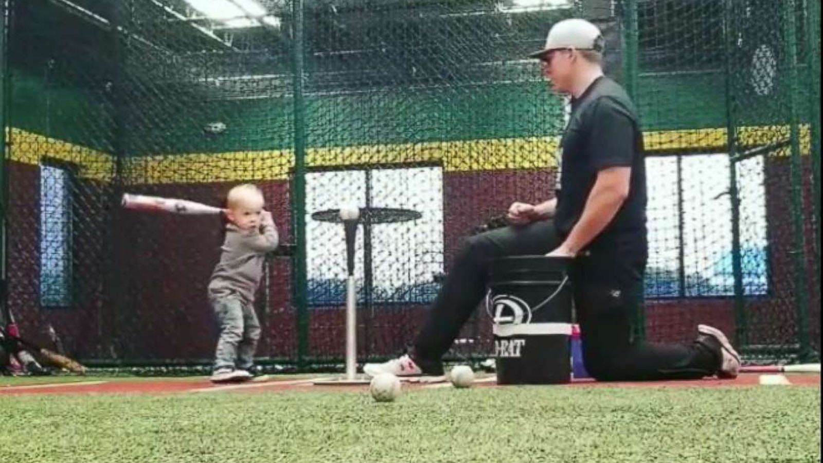 toddler baseball player