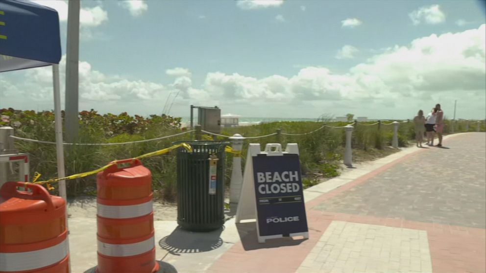 PHOTO: Miami Beach has closed all its publicly-owned and privately-owned parks, beaches and recreational facilities.