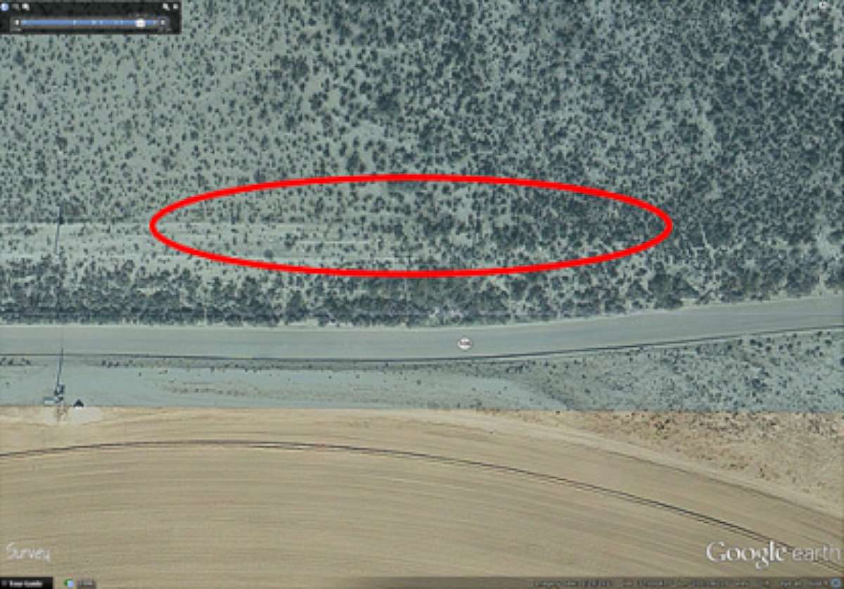 PHOTO: Google Earth before-and-after images captured on Jan. 29, 2012 metamorphose into a barren cavity by March 16, 2014. 