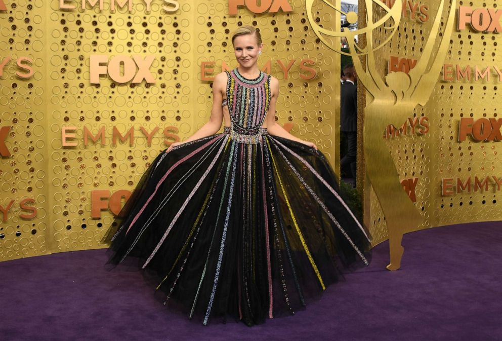 PHOTO: Kristen Bell arrives for the 71st Emmy Awards at the Microsoft Theatre in Los Angeles on September 22, 2019.