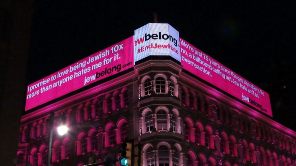 PHOTO: The organization JewBelong has launched a new billboard and ad campaign to fight antisemitism.