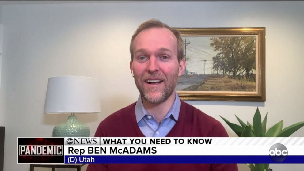 PHOTO: Utah Rep. Ben McAdams tested positive for COVID-19 earlier in March is now recovered and working from home.