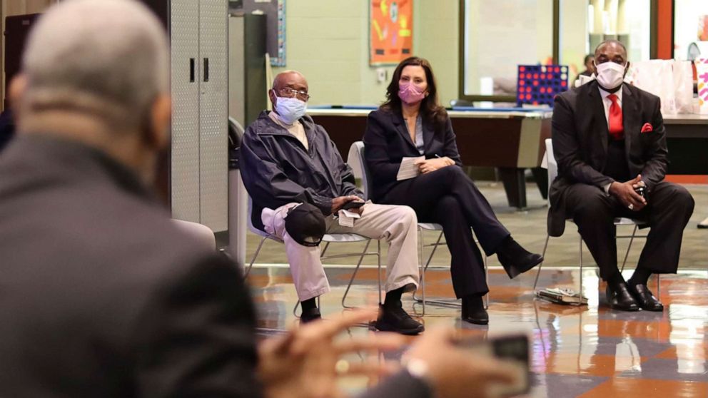 Michigan Gov. Whitmer visits Benton Harbor amid water crisis in predominately Black community