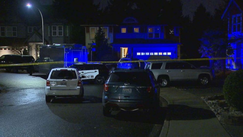 PHOTO: Police investigate a shooting at the home where Svetlana Laurel allegedly shot her 14-year-old daughter in Renton, Wash., on Tuesday, Dec. 18, 2018.