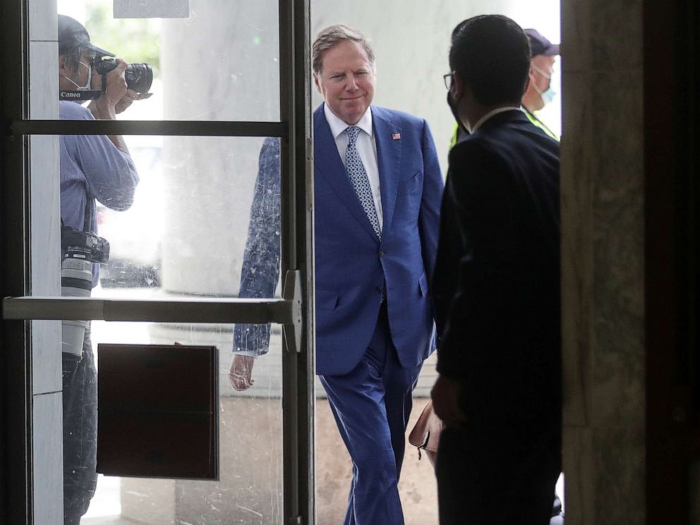 PHOTO: Former U.S. Attorney for the Southern District of New York Geoffrey Berman arrives for a closed door interview before the House Judiciary Committee on Capitol Hill in Washington, July 9, 2020.