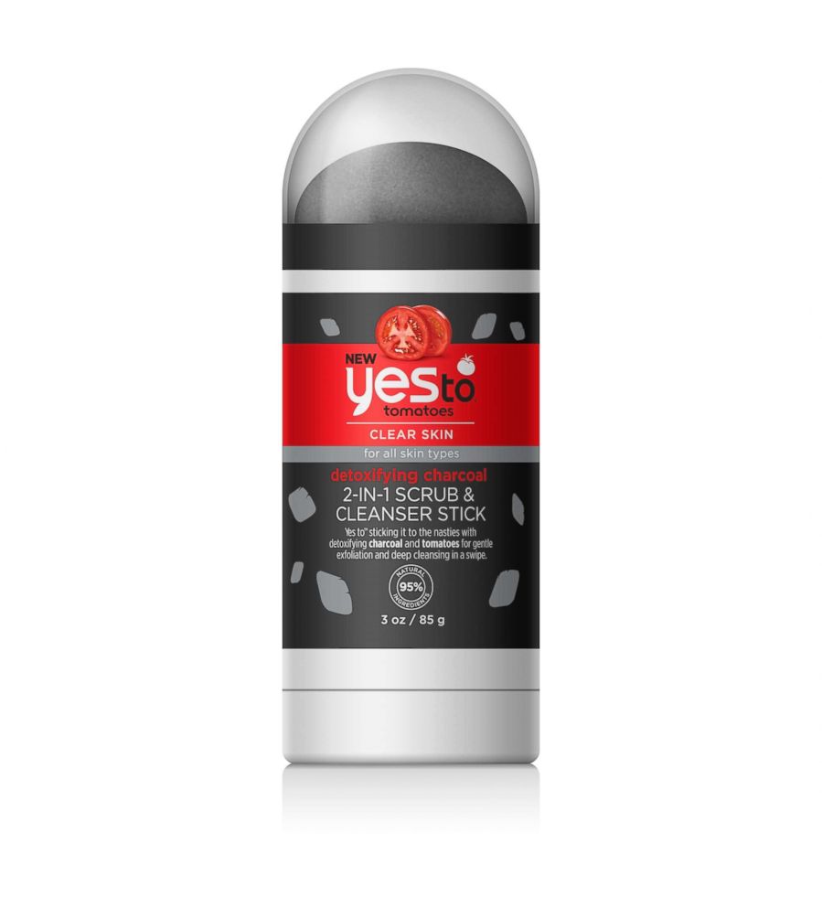 PHOTO: Yes to Tomatoes Detoxifying Charcoal 2-in-1 Scrub and Cleanser Stick won Yahoo Lifestyle's Diversity in Beauty award for best inclusive skincare product. 
