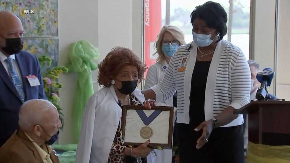 PHOTO: Betty Brown is being named an honorary chief nursing officer by the same hospital that rejected her 71 years ago because she was Black.