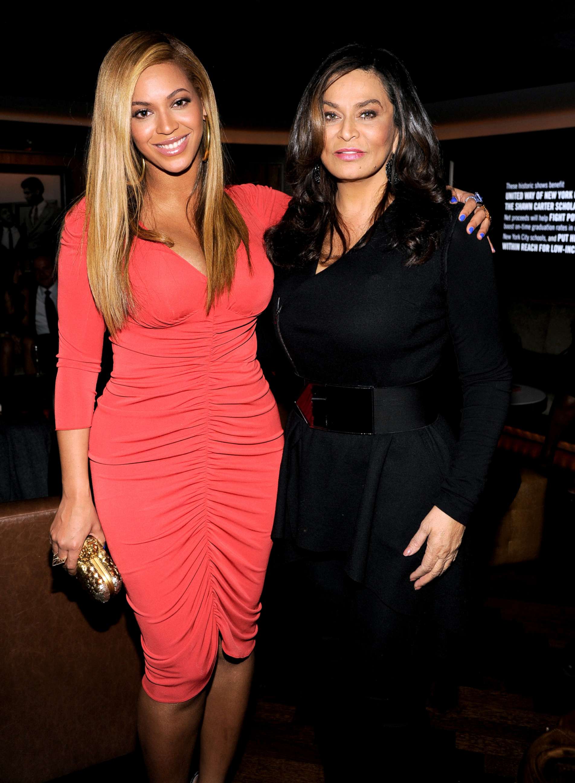 PHOTO: Beyonce and Tina Knowles at the 40 / 40 Club, Feb. 6, 2012, in New York City.