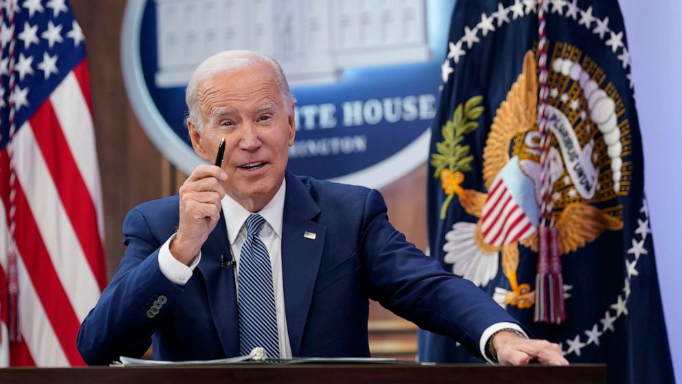 PHOTO: President Joe Biden speaks at the Summit on Fire Prevention and Control in the South Court Auditorium on the White House complex in Washington, on Oct. 11, 2022.