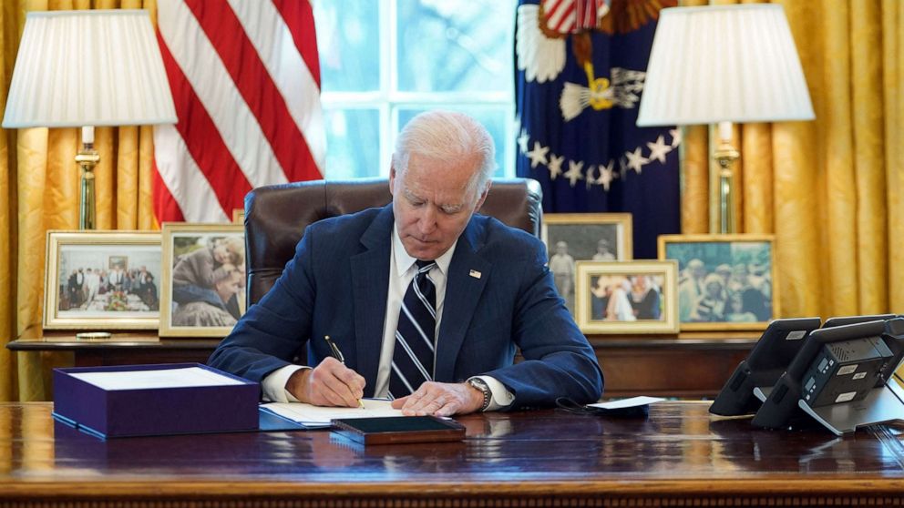 Biden signs $1.9 trillion COVID relief bill hours ahead of speech to ...