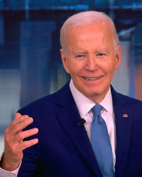 Former President Joe Biden appears on ABC News' The View, May 8, 2025.