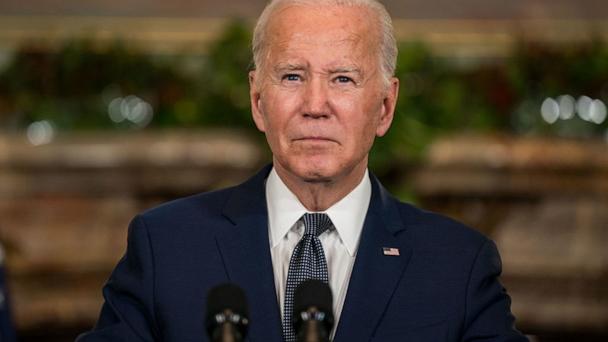 U.S. President Joe Biden delivers remarks at a news conference at the Filoli Estate on November 15, 2023 in Woodside, California. The news conference follows a meeting between Biden and Chinese President Xi Jinping during the Asia-Pacific Economic Cooperation (APEC) Leaders' week, their first since meeting at the Indonesian island resort of Bali in November 2022. (Photo by Kent Nishimura/Getty Images)