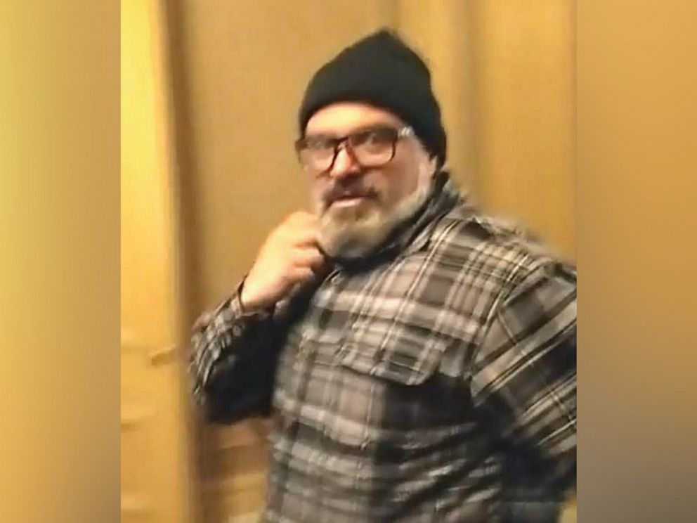 PHOTO: A screen grab from a video showing Joseph Biggs entering the Capitol, Jan. 6, 2021, from the Department of Justice's affidavit criminal complaint charging Biggs. 