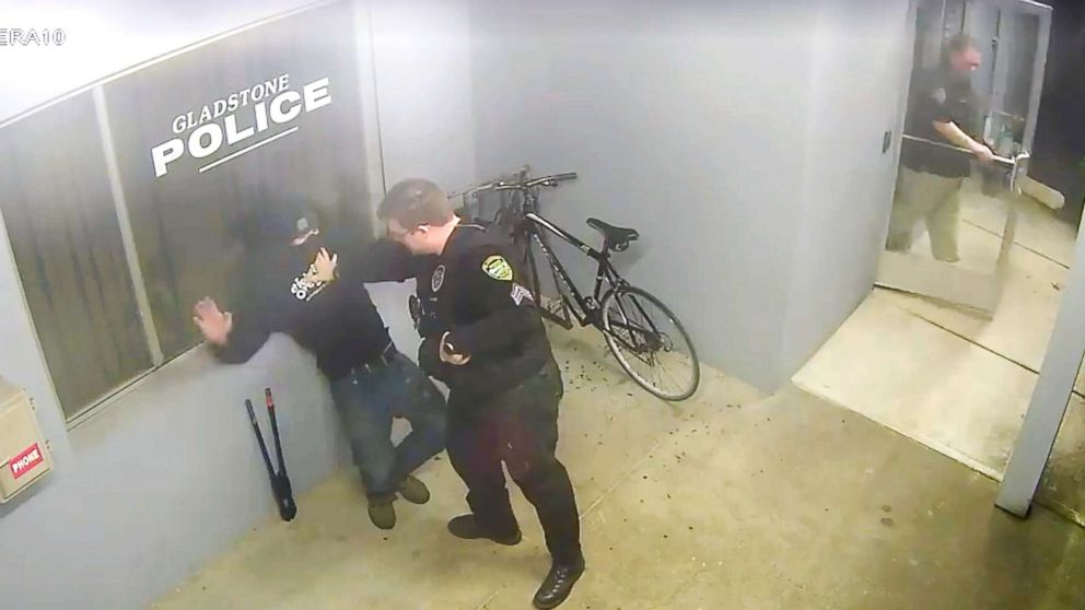 VIDEO: Man arrested after attempting to steal bike from in front of police station