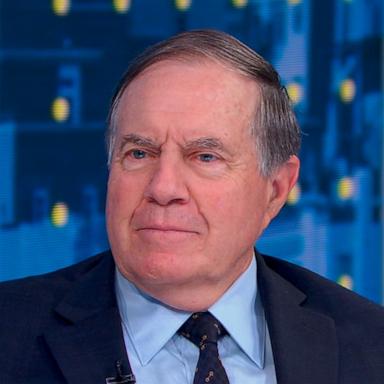 PHOTO: University of North Carolina football coach Bill Belichick speaks with ABC News in an interview on "Good Morning America," May 16, 2025.