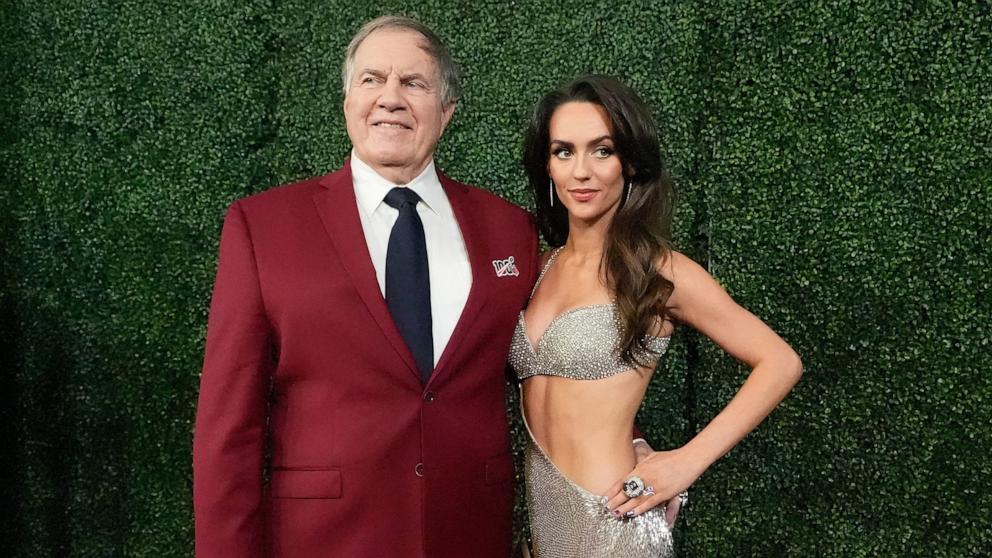 PHOTO: Former NFL head coach Bill Belichick and girlfriend Jordon Hudson, pose on the red carpet at the NFL Honors award show ahead of the Super Bowl 59 football game, Feb. 6, 2025, in New Orleans.