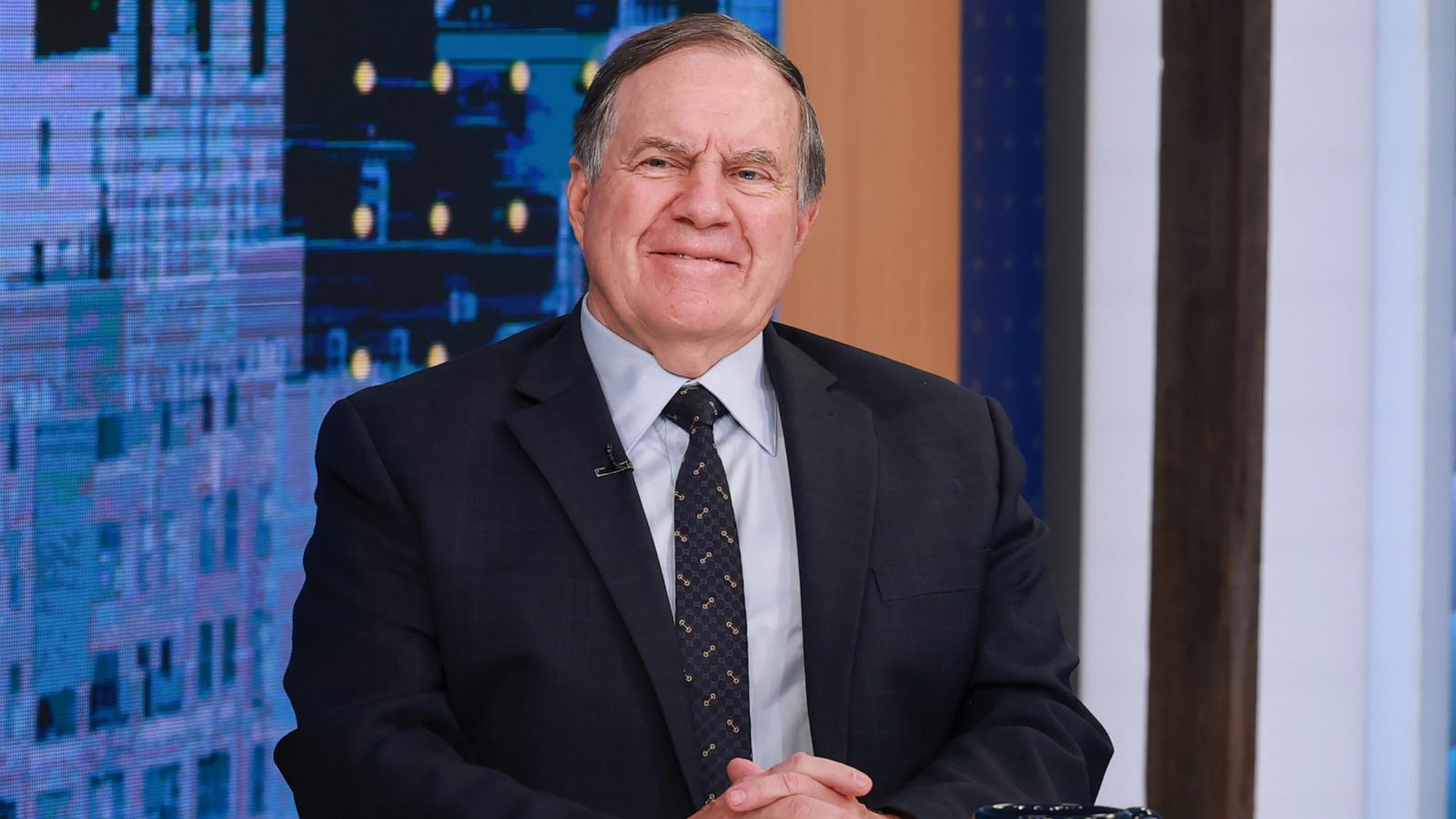 PHOTO: University of North Carolina football coach Bill Belichick speaks with ABC News in an interview on 'Good Morning America,' May 16, 2025.