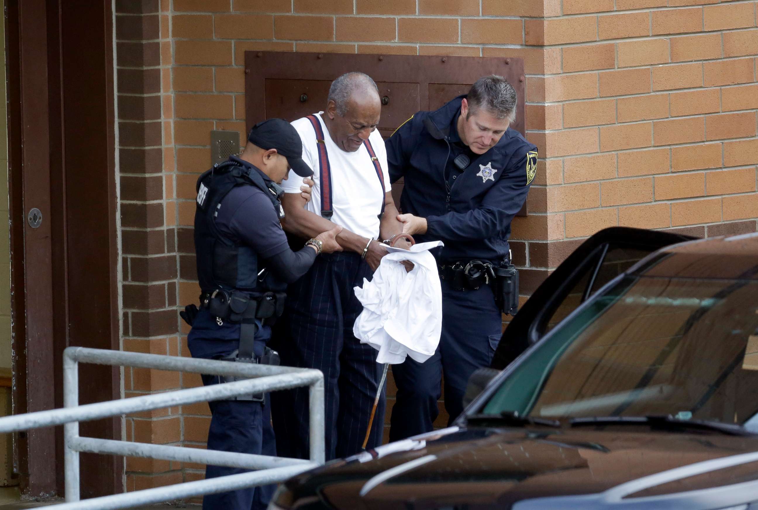 PHOTO: Bill Cosby is escorted out of the Montgomery County Correctional Facility Tuesday Sept. 25, 2018 in Eagleville, Pa., following his sentencing to three-to-10-year prison sentence for sexual assault.