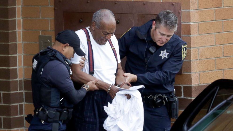 PHOTO: Bill Cosby is escorted out of the Montgomery County Correctional Facility Tuesday Sept. 25, 2018 in Eagleville, Pa., following his sentencing for sexual assault.