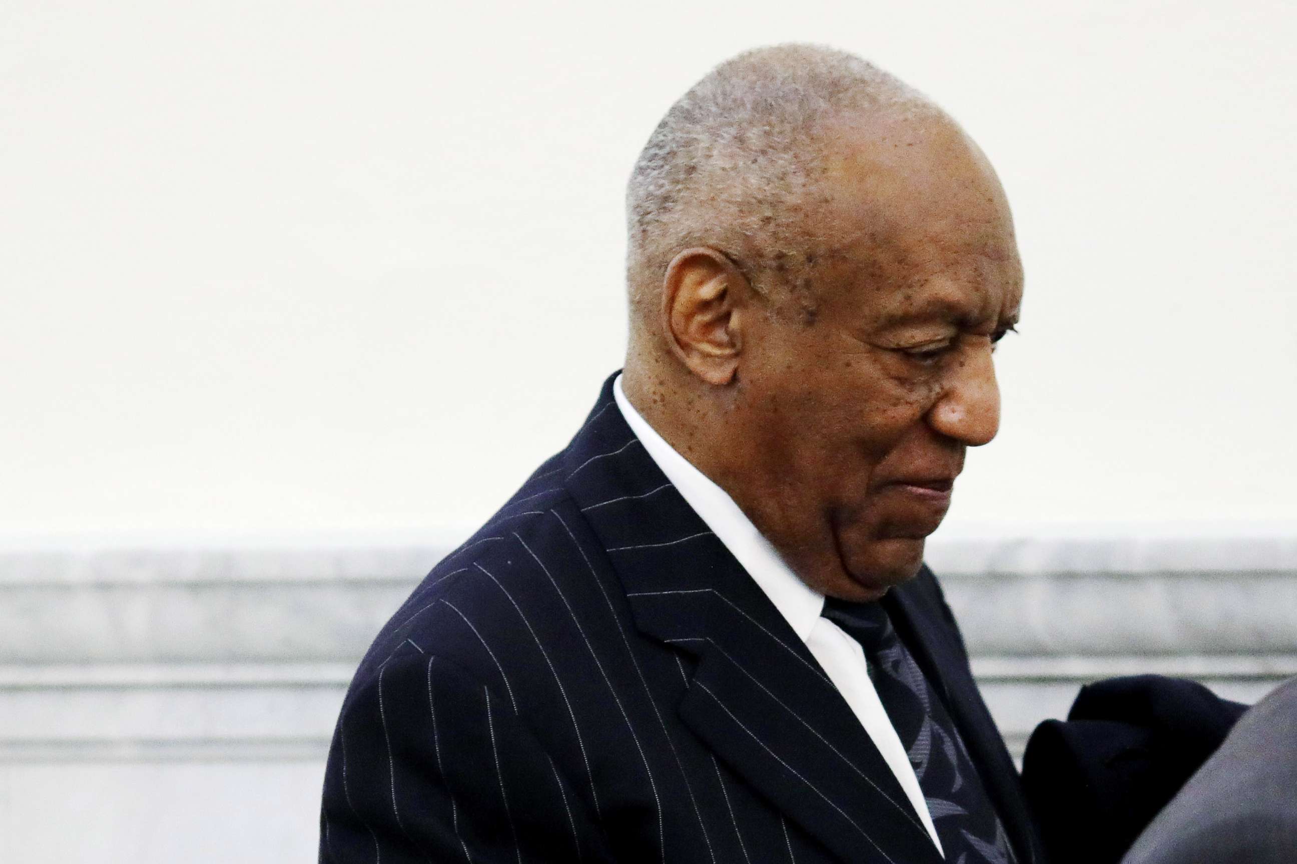 PHOTO: Bill Cosby leaves the courtroom for lunch as his sexual assault case enters the third day at the Montgomery County Courthouse, April 11, 2018, in Norristown, Penn.