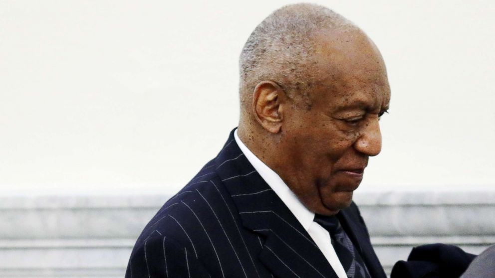 PHOTO: Bill Cosby leaves the courtroom for lunch as his sexual assault case enters the third day at the Montgomery County Courthouse, April 11, 2018, in Norristown, Penn.