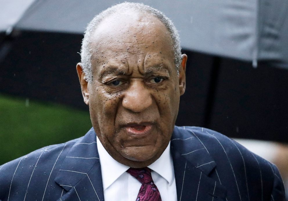 PHOTO: Bill Cosby arrives for a sentencing hearing following his sexual assault conviction at the Montgomery County Courthouse in Norristown Pa., on Sept. 25, 2018.