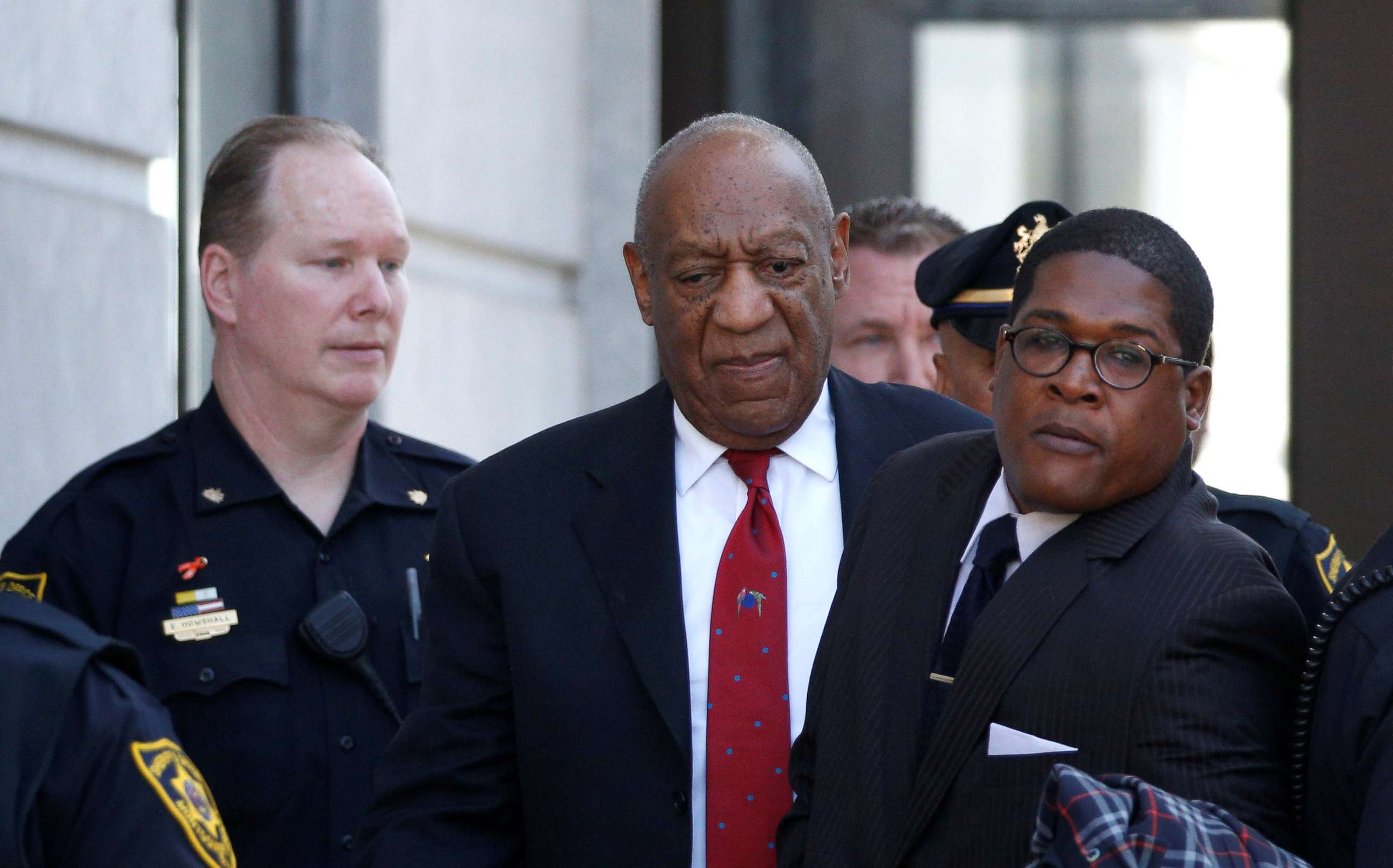 PHOTO: Actor and comedian Bill Cosby exits Montgomery County Courthouse after a jury convicted him in a sexual assault retrial in Norristown, Penn., April 26, 2018.