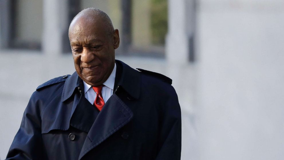 PHOTO: Bill Cosby arrives for his sexual assault trial, Thursday, April 26, 2018, at the Montgomery County Courthouse in Norristown, Pa.