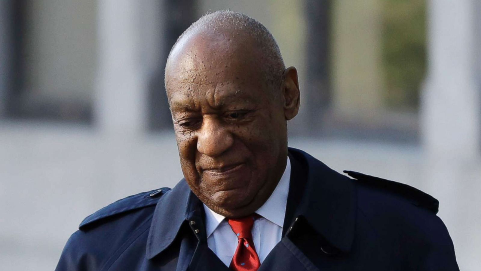 PHOTO: Bill Cosby arrives for his sexual assault trial, Thursday, April 26, 2018, at the Montgomery County Courthouse in Norristown, Pa.