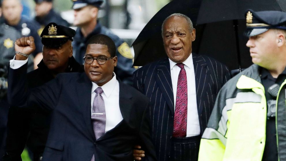 PHOTO: Bill Cosby arrives for his sentencing hearing at the Montgomery County Courthouse, Sept. 25, 2018, in Norristown, Pa.
