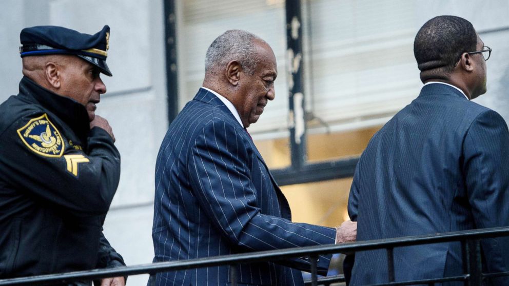 PHOTO: Bill Cosby arrives for a second day of a sentencing hearing at the Montgomery County Courthouse, Sept. 25, 2018, in Norristown, Pa.