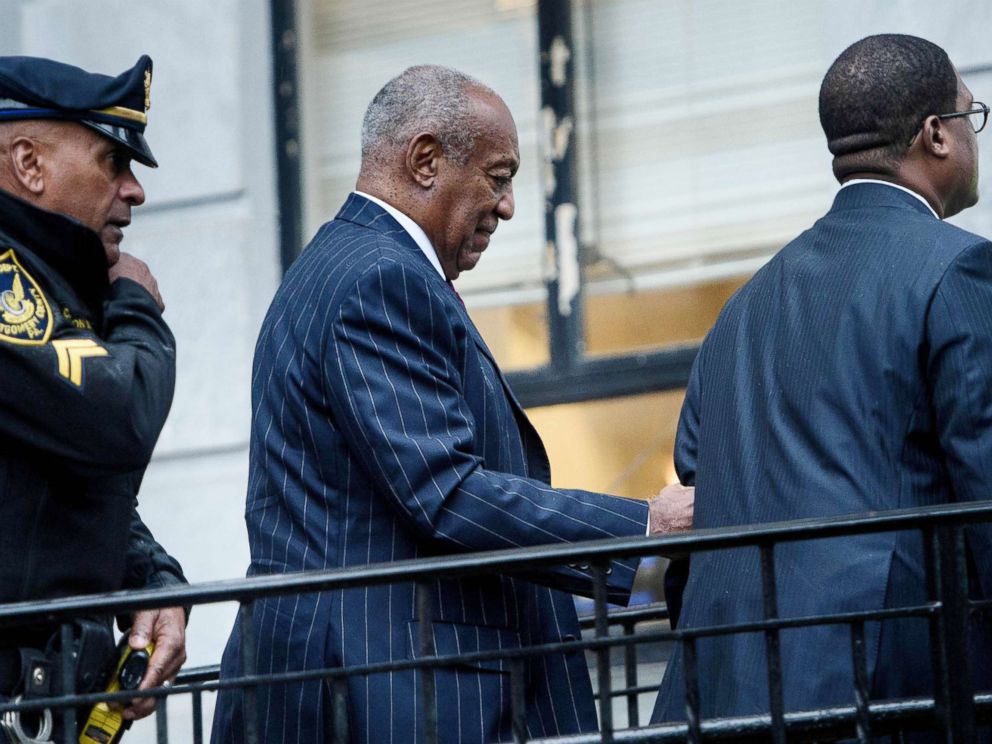 PHOTO: Bill Cosby arrives for a second day of a sentencing hearing at the Montgomery County Courthouse, Sept. 25, 2018, in Norristown, Pa.