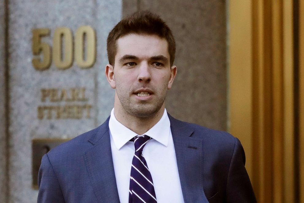 PHOTO: In this March 6, 2018, file photo, Billy McFarland, the promoter of the failed Fyre Festival in the Bahamas, leaves federal court after pleading guilty to wire fraud charges in New York.