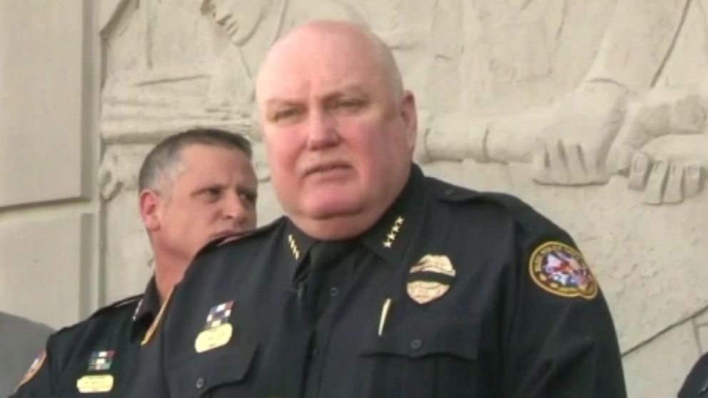 PHOTO: Biloxi Police Chief John Miller identified the officer shot to death as Robert McKeithen, May 6, 2019, in Biloxi, Miss. 