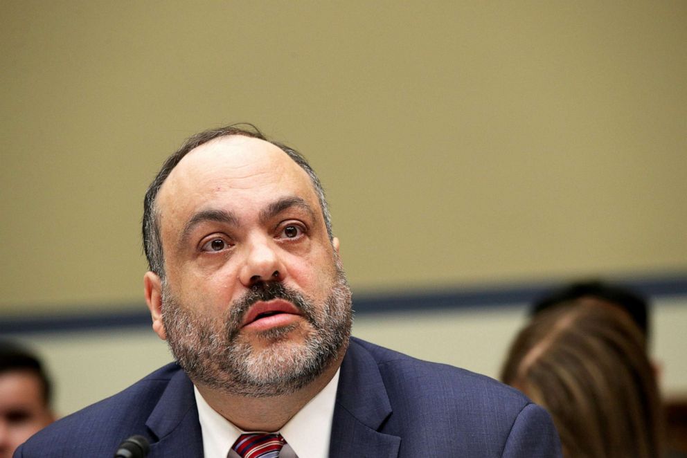 PHOTO: Head of the Office of Special Counsel Henry Kerner testifies during a hearing before the House Oversight and Reform Committee at the Capitol, June 26, 2019.